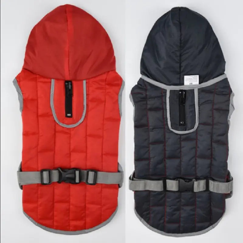 Dog Coat for Large Breeds, Reversible Waterproof Jacket