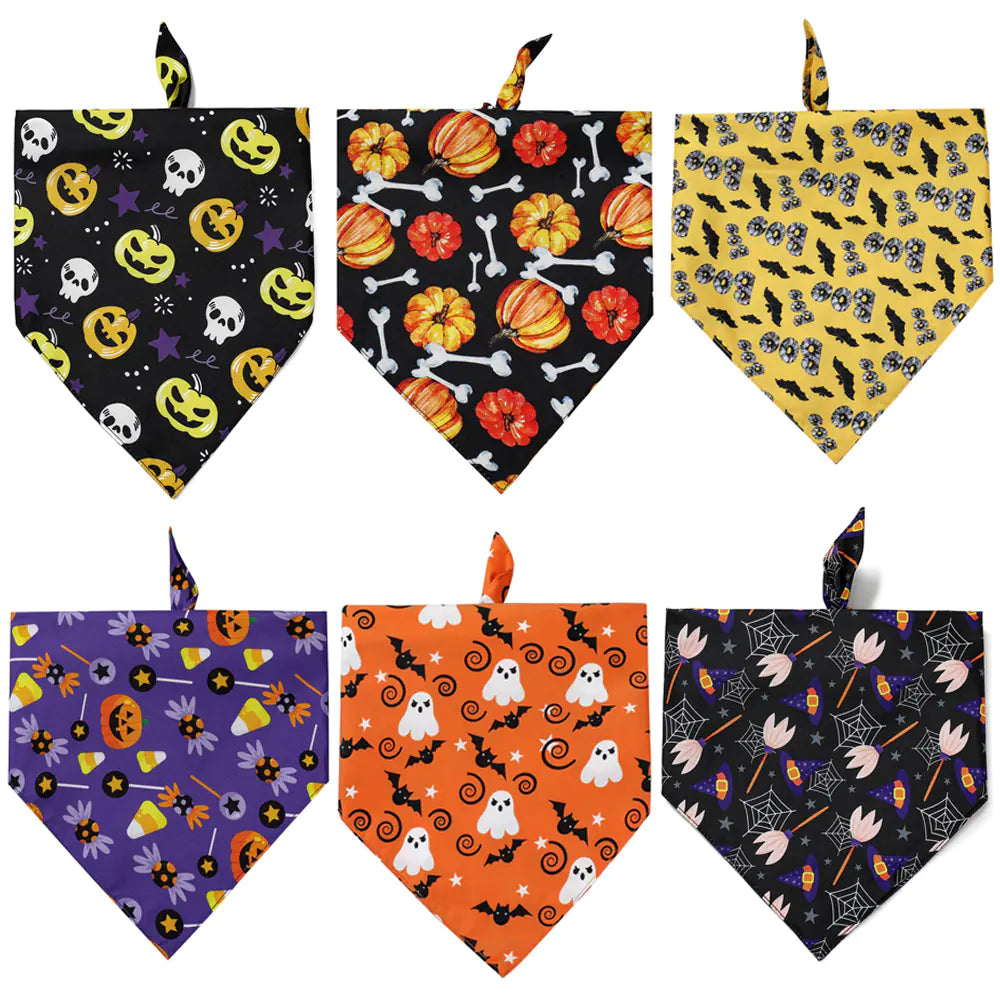 Halloween Dog Bib and Saliva Towel for Pets
