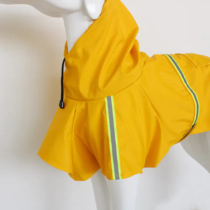 Waterproof Reflective Dog Raincoat for Medium to Large Dogs