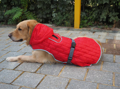 Dog Coat for Large Breeds, Reversible Waterproof Jacket