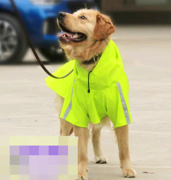 Waterproof Reflective Dog Raincoat for Medium to Large Dogs