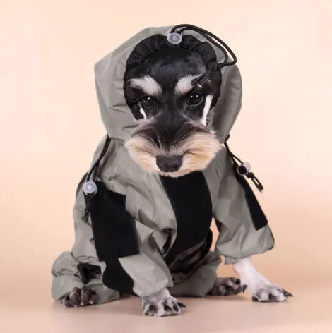 Reflective Large Dog Four-Leg Raincoat