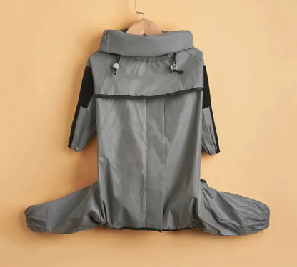 Reflective Large Dog Four-Leg Raincoat