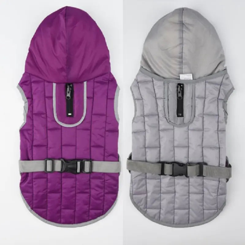 Dog Coat for Large Breeds, Reversible Waterproof Jacket