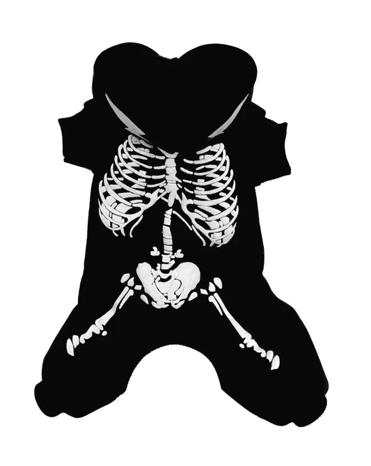Electric Dinosaur Pet Costume - Skeleton Dog Outfit