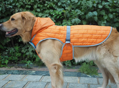Dog Coat for Large Breeds, Reversible Waterproof Jacket